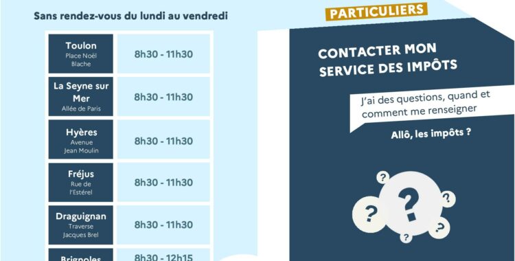 Vous souhaitez contacter le service des impôts...